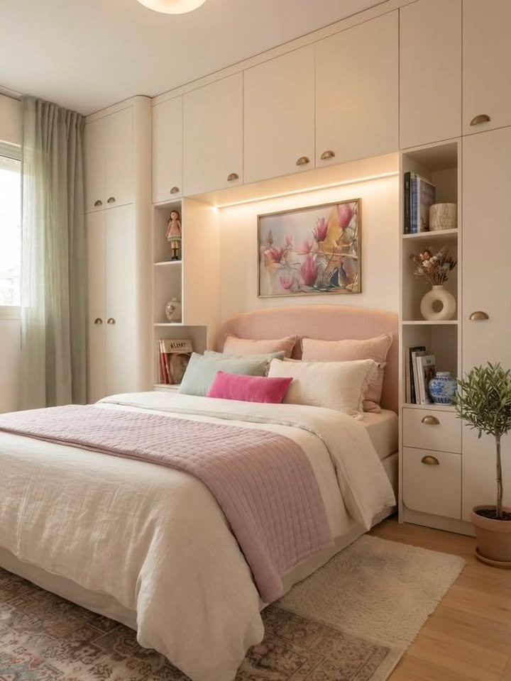 12 Small Bedroom Layout Ideas With a Queen Bed That Actually Save Space